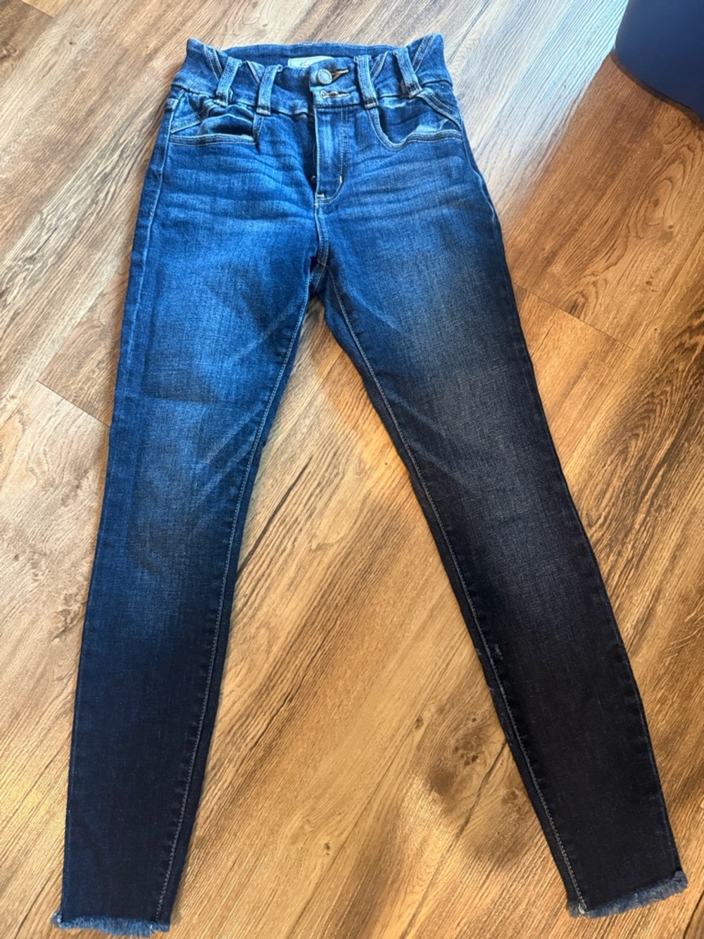 KanCan Dark Wash High-Rise Ankle Skinny Jeans